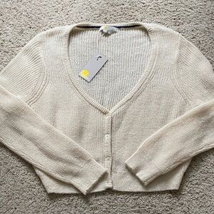 Boden Ivory Cardigan. Size M. NWT.